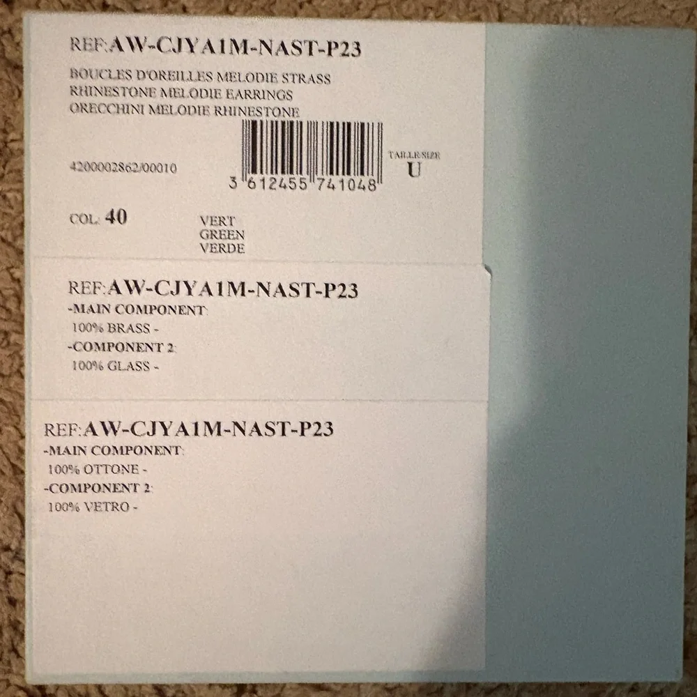 Lanvin Green Melodie Earrings ASO Meghan Markle - Picture 12 of 14